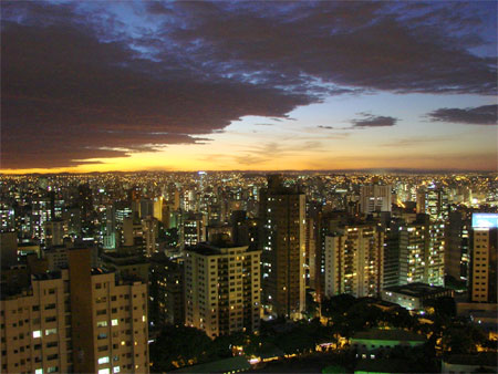 Vista rea central de Belo Horizonte